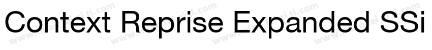 Context Reprise Expanded SSi Bold Expanded字体转换